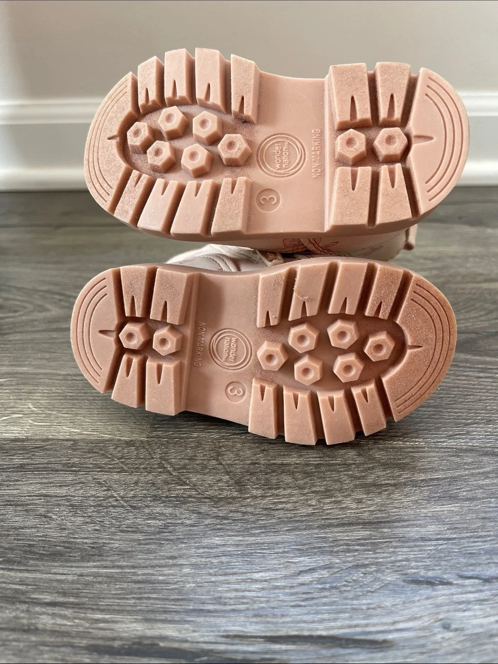 wonder nation Pink Bow-Print Ankle Boots for Kids